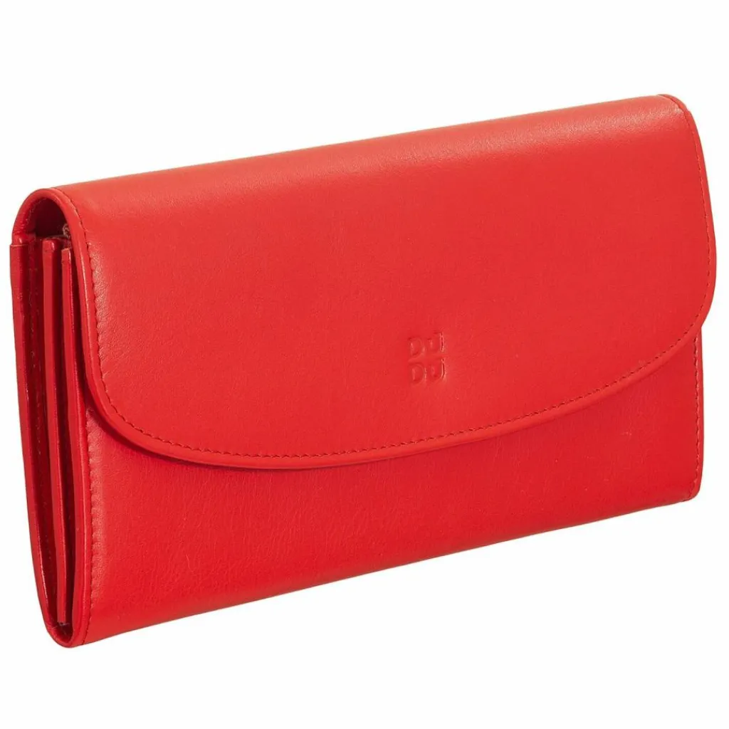 DuDu Damengeldbörsen Querformat<Colorful Gandia Geldbörse RFID Leder 19 cm flame red
