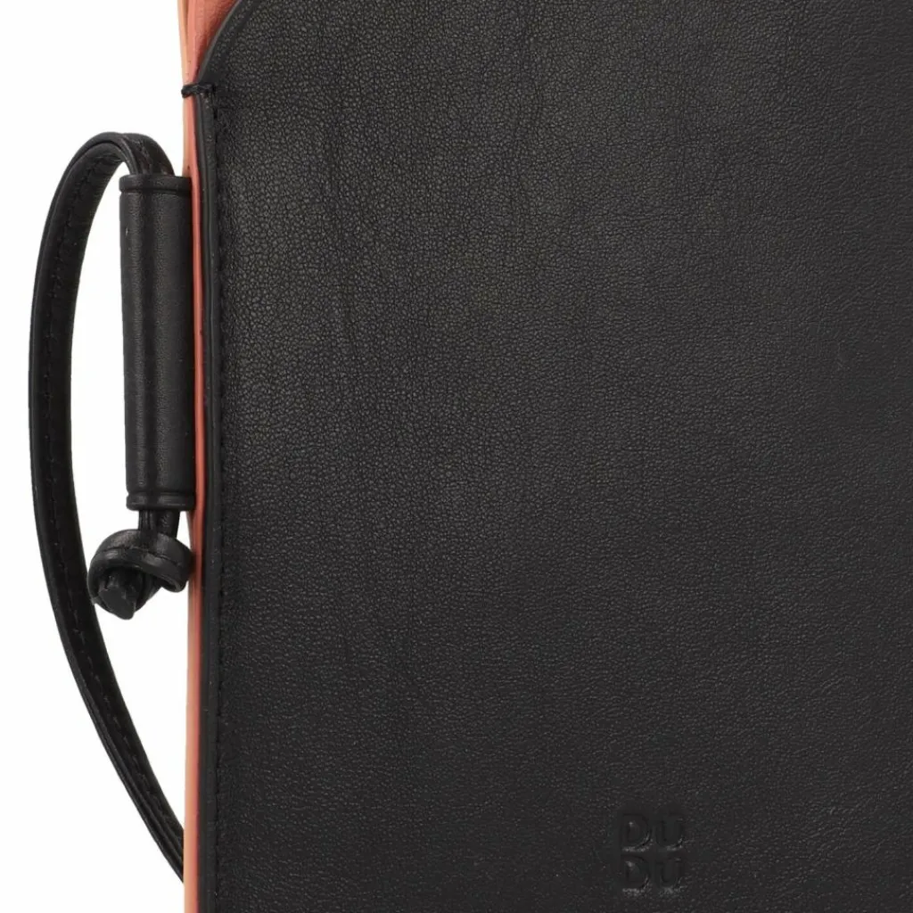 Outlet DuDu Colorful Minorca Handytasche Leder 12 cm schwarz