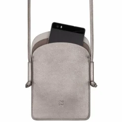 DuDu Handytaschen<Colorful Minorca Handytasche Leder 12 cm silber