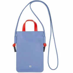 Outlet DuDu Faro Handytasche Leder 13 cm pastellblau