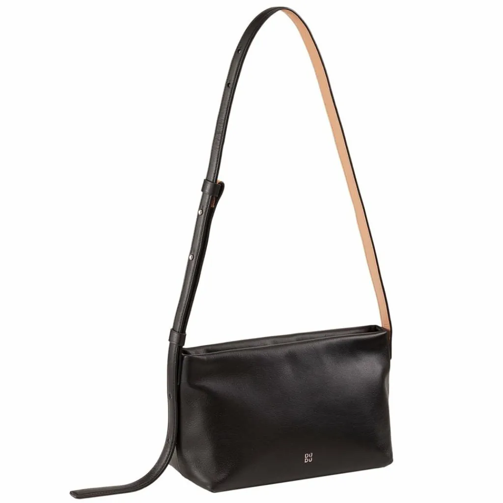 DuDu Umhängetaschen<Fiji Umhängetasche Leder 27 cm schwarz rose