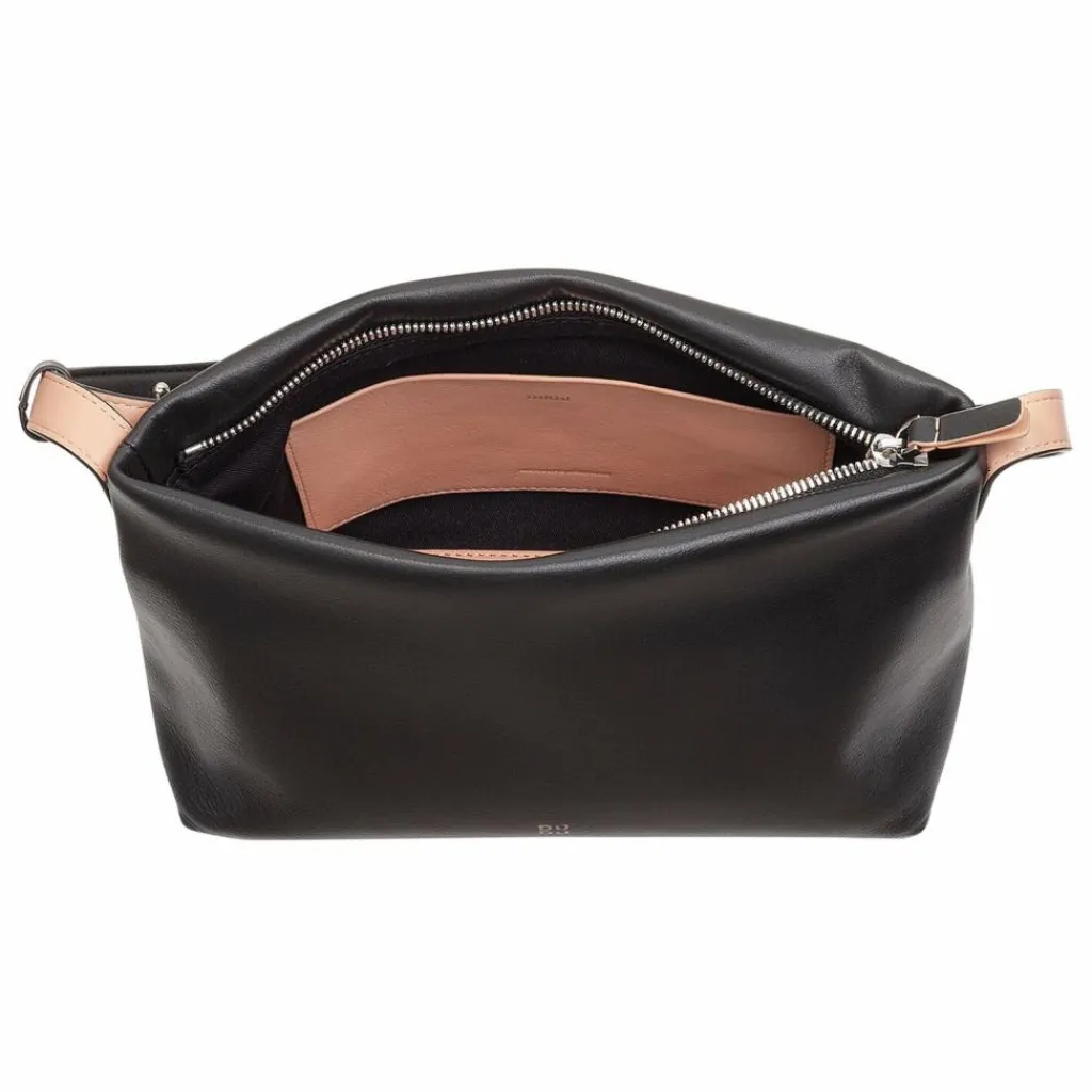 DuDu Umhängetaschen<Fiji Umhängetasche Leder 27 cm schwarz rose