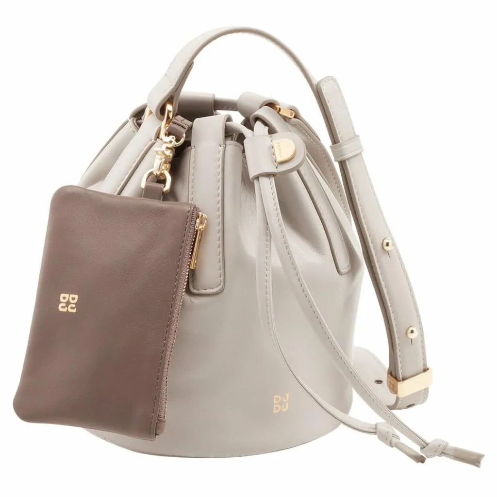 Discount DuDu Filicudi Beuteltasche Leder 14 cm pearl grey