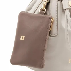 Discount DuDu Filicudi Beuteltasche Leder 14 cm pearl grey