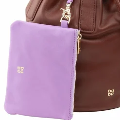 DuDu Beuteltaschen|Umhängetaschen<Filicudi Beuteltasche Leder 19 cm chocolate