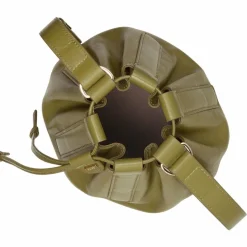 Clearance DuDu Filicudi Beuteltasche Leder 19 cm olive