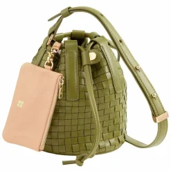 DuDu Filicudi Beuteltasche Leder 14 cm olive