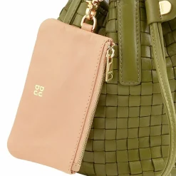 DuDu Filicudi Beuteltasche Leder 14 cm olive