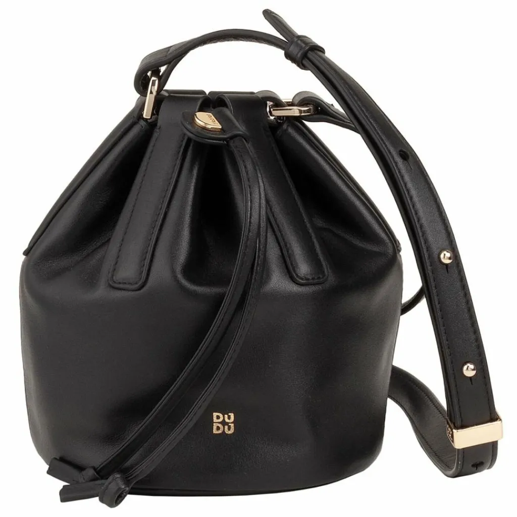 DuDu Filicudi Beuteltasche Leder 14 cm black
