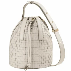 DuDu Umhängetaschen|Beuteltaschen<Filicudi M. Beuteltasche Leder 19 cm pearl grey