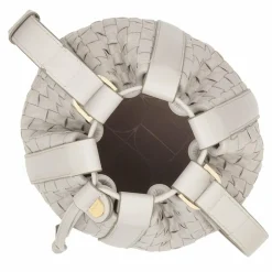 DuDu Umhängetaschen|Beuteltaschen<Filicudi M. Beuteltasche Leder 19 cm pearl grey