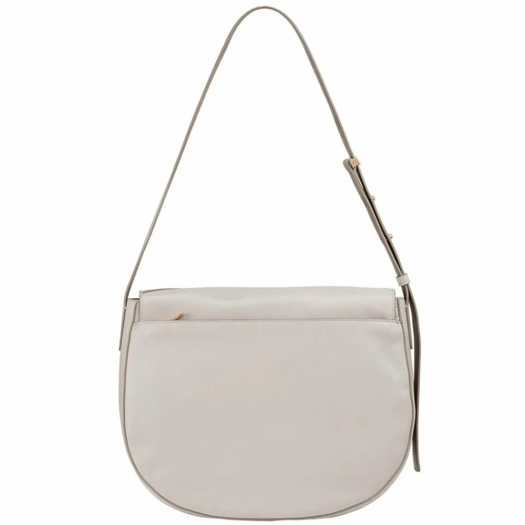 DuDu Schultertaschen|Henkeltaschen<Formentera Schultertasche Leder 34 cm pearl grey