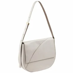 DuDu Schultertaschen|Henkeltaschen<Formentera Schultertasche Leder 34 cm pearl grey