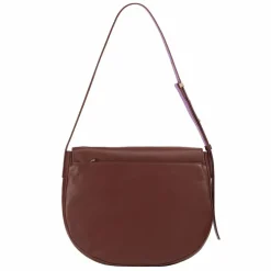 DuDu Schultertaschen|Henkeltaschen<Formentera Schultertasche Leder 34 cm chocolate brown