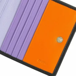 DuDu Herrengeldbörsen Hochformat|Damengeldbörsen Hochformat<Geldbörse Leder 9,5 cm black pop