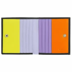 DuDu Herrengeldbörsen Hochformat|Damengeldbörsen Hochformat<Geldbörse Leder 9,5 cm black pop