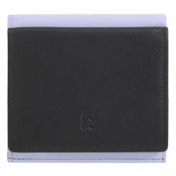 Best DuDu Geldbörse Leder 9,5 cm black-lavander
