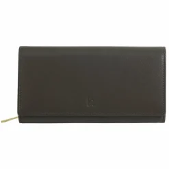 DuDu Damengeldbörsen Querformat<Geldbörse Leder 19 cm coffee brown