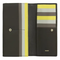 DuDu Damengeldbörsen Querformat<Geldbörse Leder 19 cm coffee brown