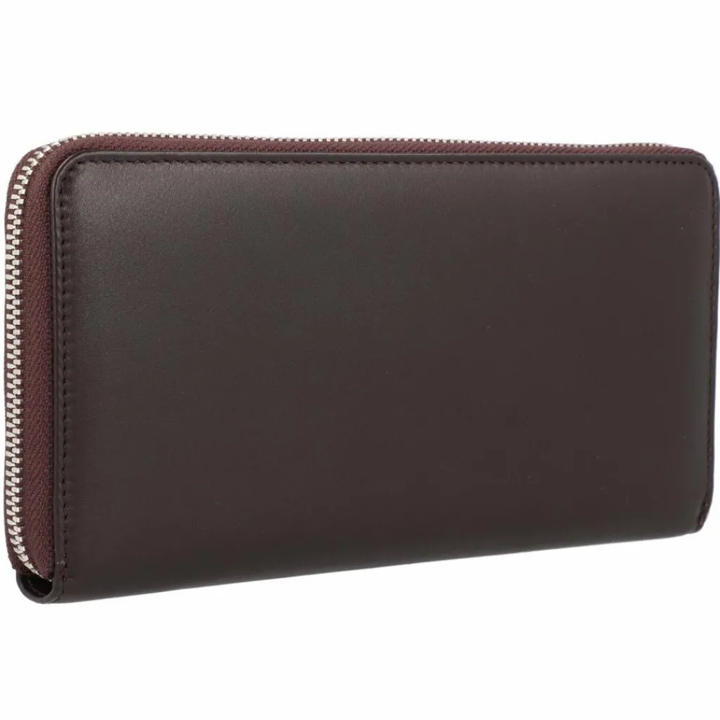 Hot DuDu Geldbörse Leder 19 cm dunkelbraun