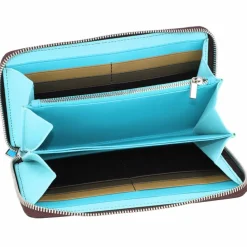 Hot DuDu Geldbörse Leder 19 cm dunkelbraun