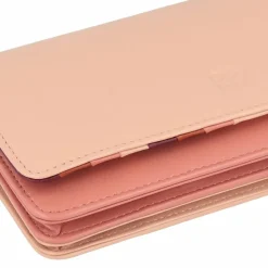 DuDu Damengeldbörsen Querformat<Geldbörse RFID Leder 17,5 cm rosa cipria