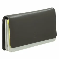 DuDu Damengeldbörsen Querformat<Geldbörse RFID Leder 17,5 cm coffee brown