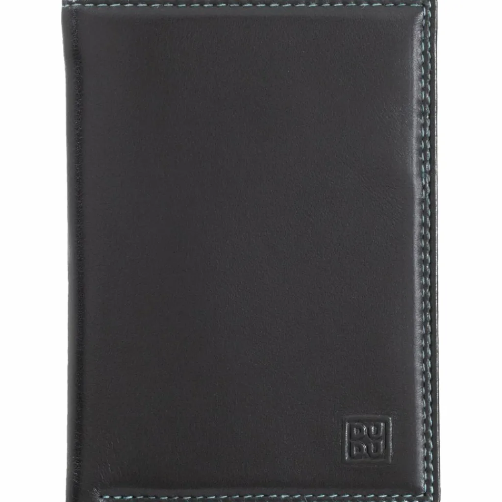 Hot DuDu Geldbörse RFID Leder 9,5 cm schwarz