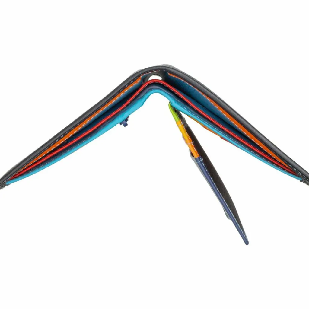 Hot DuDu Geldbörse RFID Leder 9,5 cm schwarz