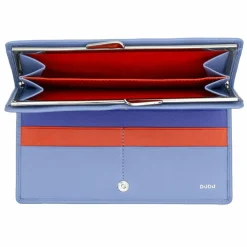 Outlet DuDu Geldbörse RFID Schutz Leder 19.5 cm pastellblau