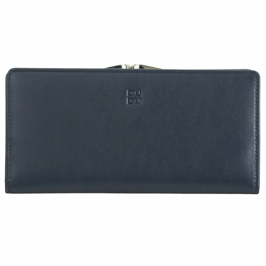Sale DuDu Geldbörse RFID Schutz Leder 19.5 cm navy