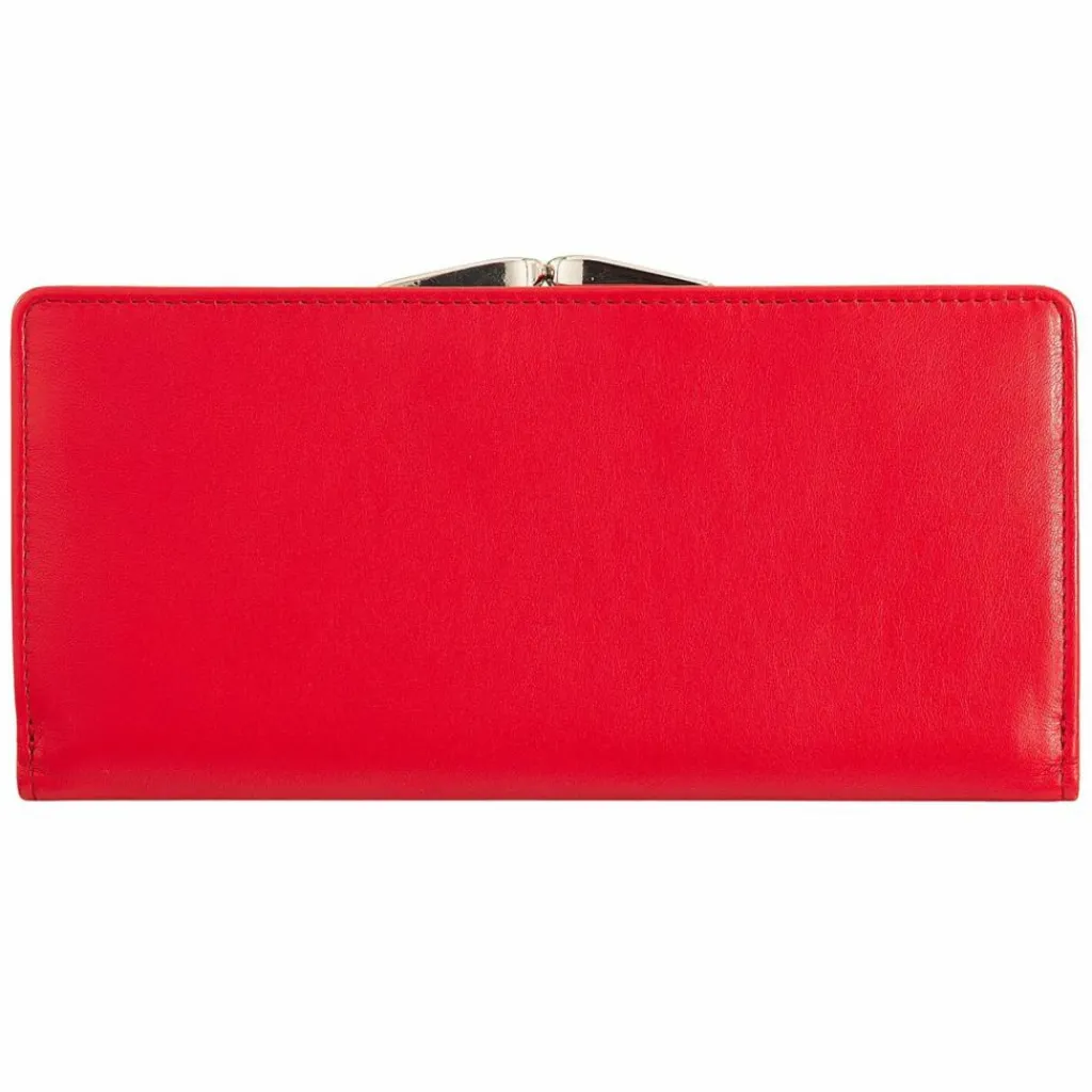 DuDu Damengeldbörsen Querformat<Geldbörse RFID Schutz Leder 19.5 cm flame red