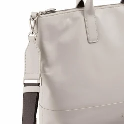 DuDu Shopper|Henkeltaschen<Halmahera Shopper Tasche Leder 40 cm pearl grey