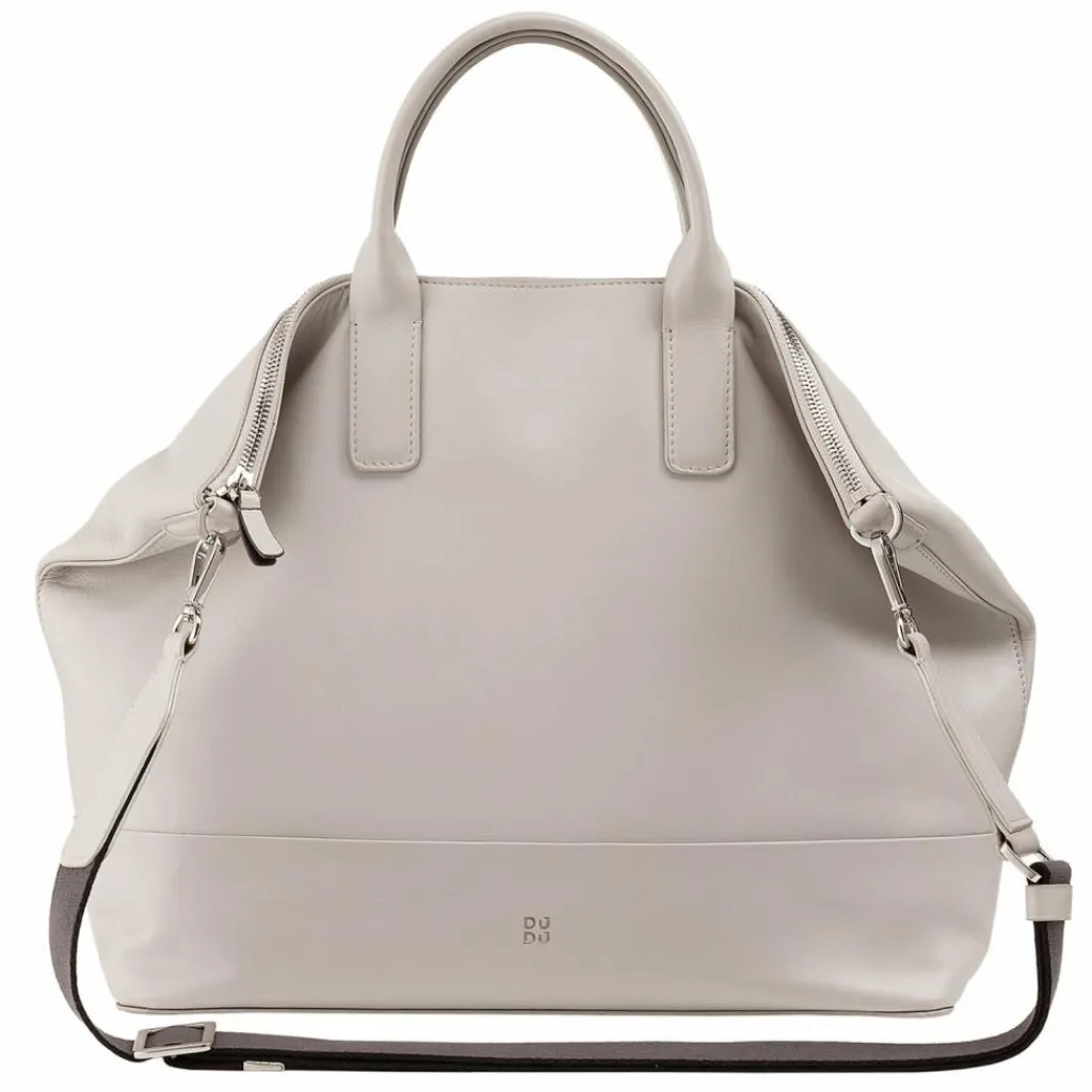 DuDu Shopper|Henkeltaschen<Halmahera Shopper Tasche Leder 40 cm pearl grey