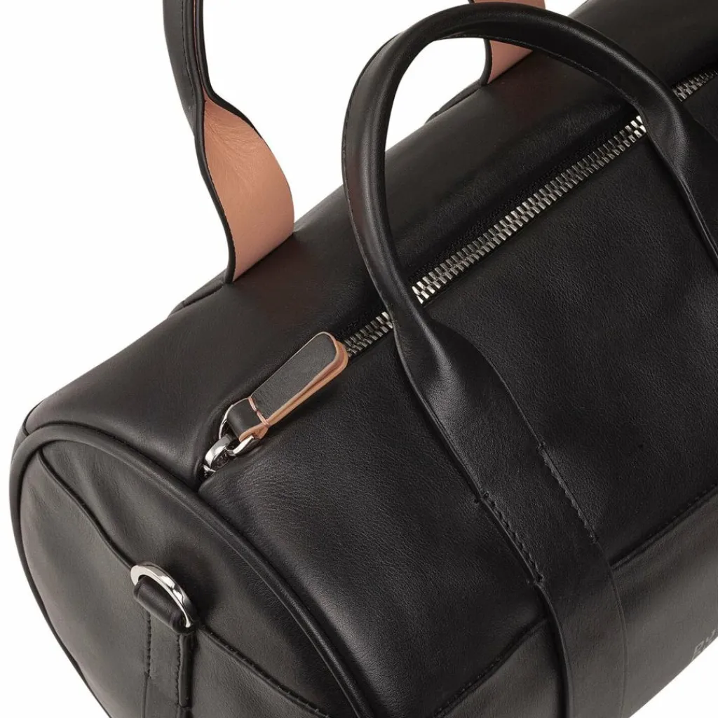 DuDu Henkeltaschen<Handtasche Leder 25 cm black rose