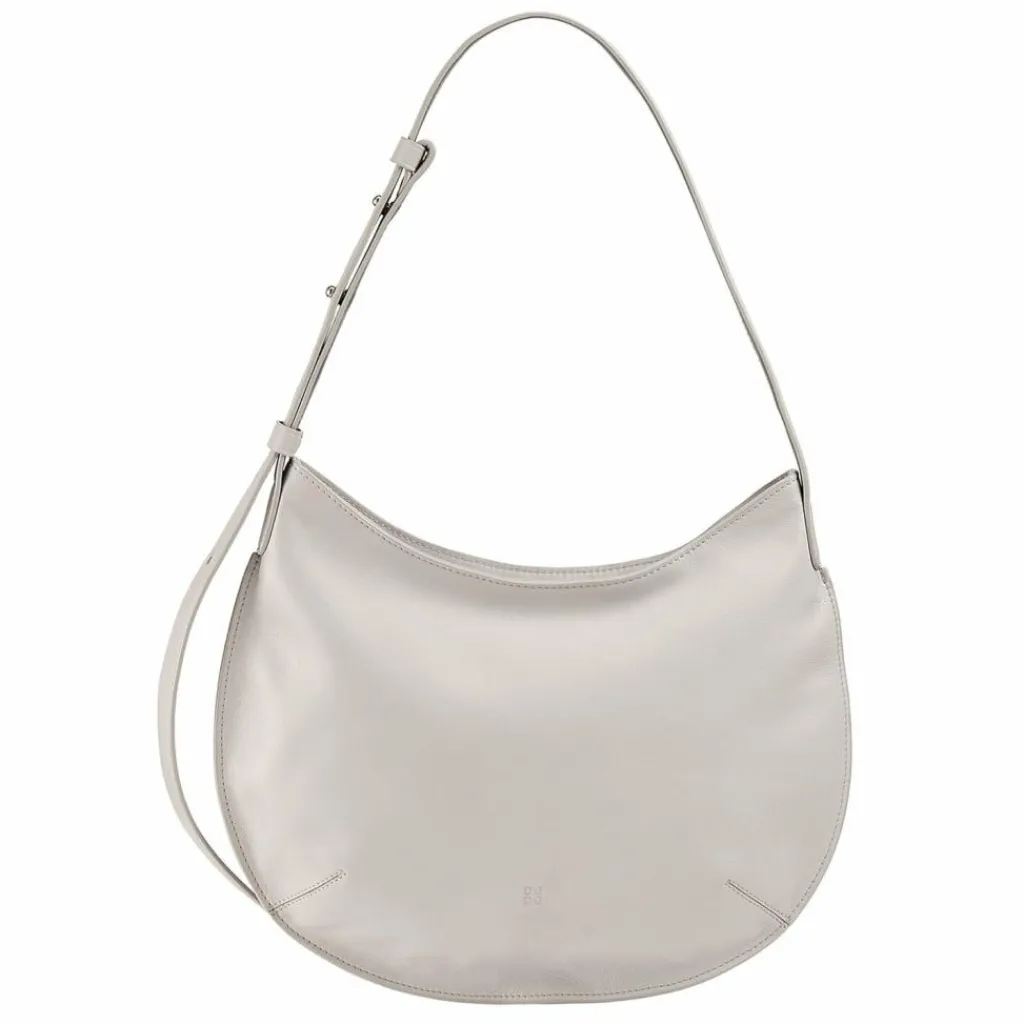 Best DuDu Hispani Schultertasche Leder 34 cm pearl grey