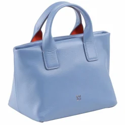 DuDu Henkeltaschen<Ibiza Handtasche Leder 22 cm pastellblau