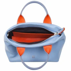 DuDu Henkeltaschen<Ibiza Handtasche Leder 22 cm pastellblau