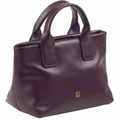 DuDu Henkeltaschen<Ibiza Handtasche Leder 22 cm deep purple