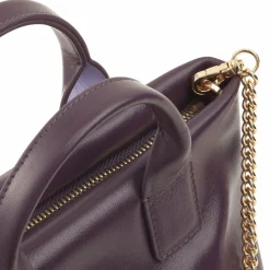 DuDu Henkeltaschen<Ibiza Handtasche Leder 22 cm deep purple