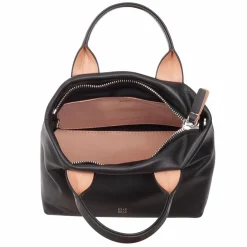 DuDu Henkeltaschen<Ibiza Handtasche Leder 22 cm schwarz rose