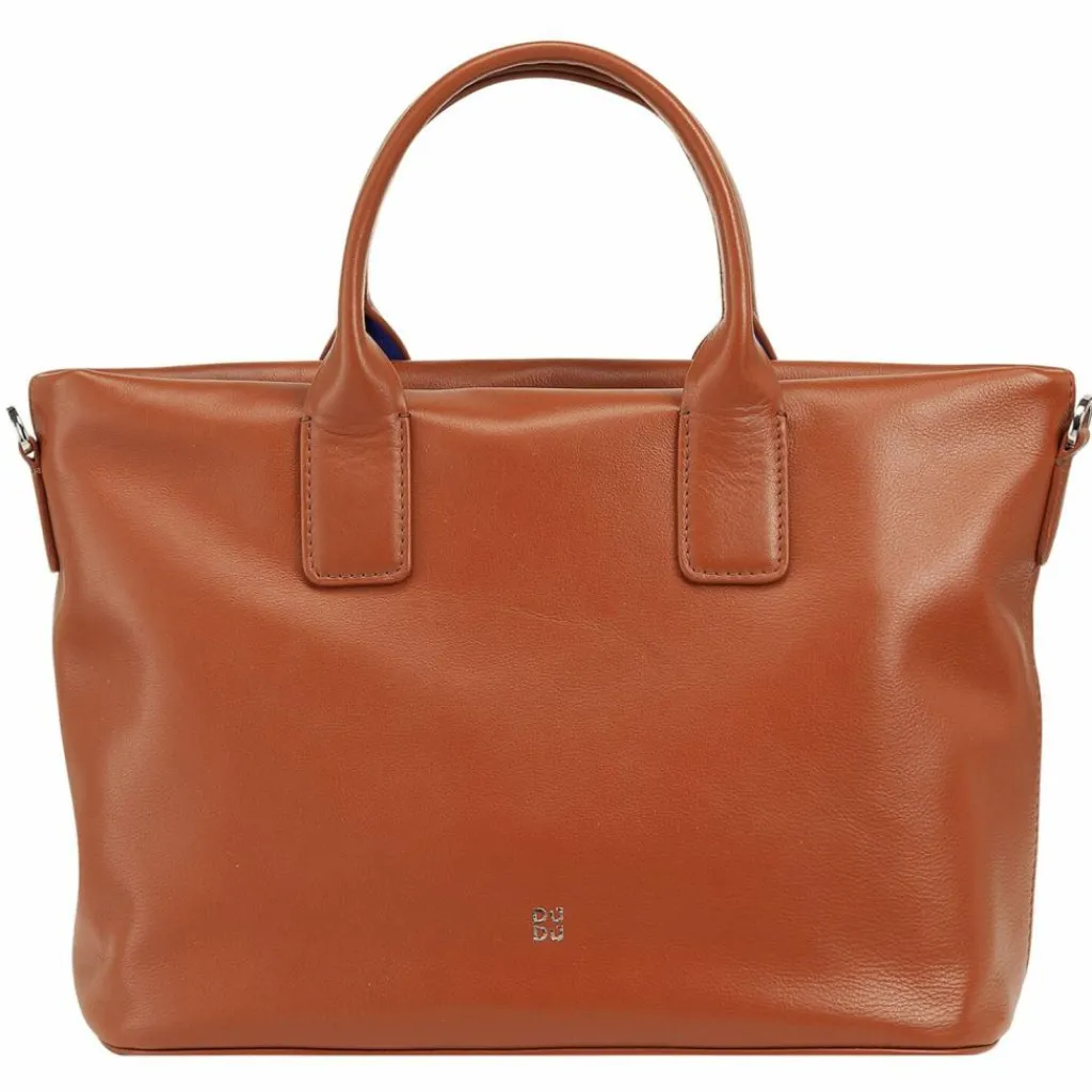 DuDu Henkeltaschen<Jaqueline Handtasche Leder 28 cm zimt