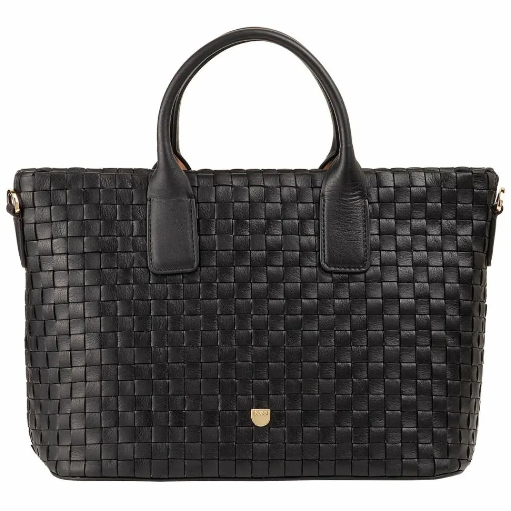 DuDu Shopper|Schultertaschen<Jaqueline Shopper Tasche Leder 28 cm black rose