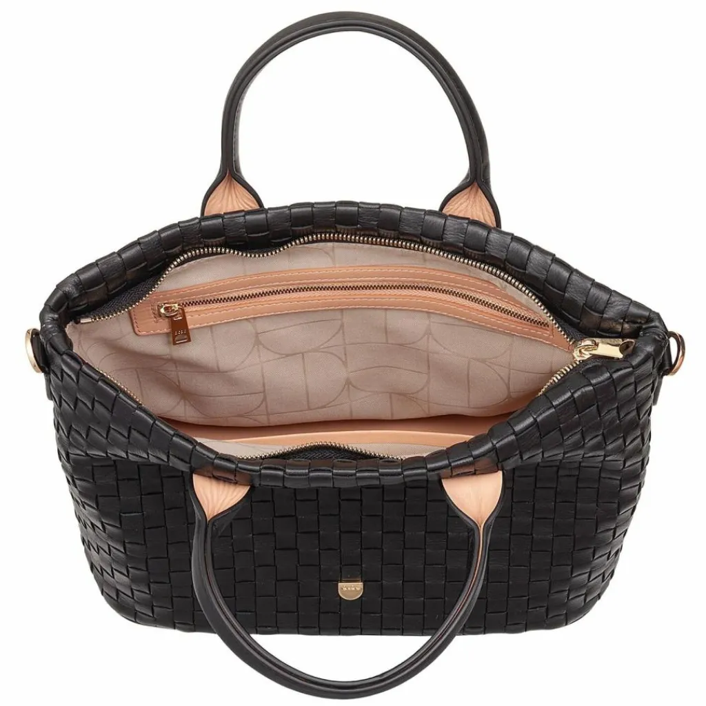 DuDu Shopper|Schultertaschen<Jaqueline Shopper Tasche Leder 28 cm black rose