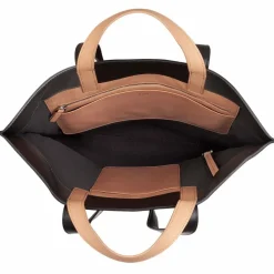 Best DuDu Madeleine Shopper Tasche Leder 40 cm schwarz