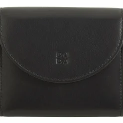 DuDu Malaga Geldbörse RFID Schutz Leder 8.5 cm schwarz