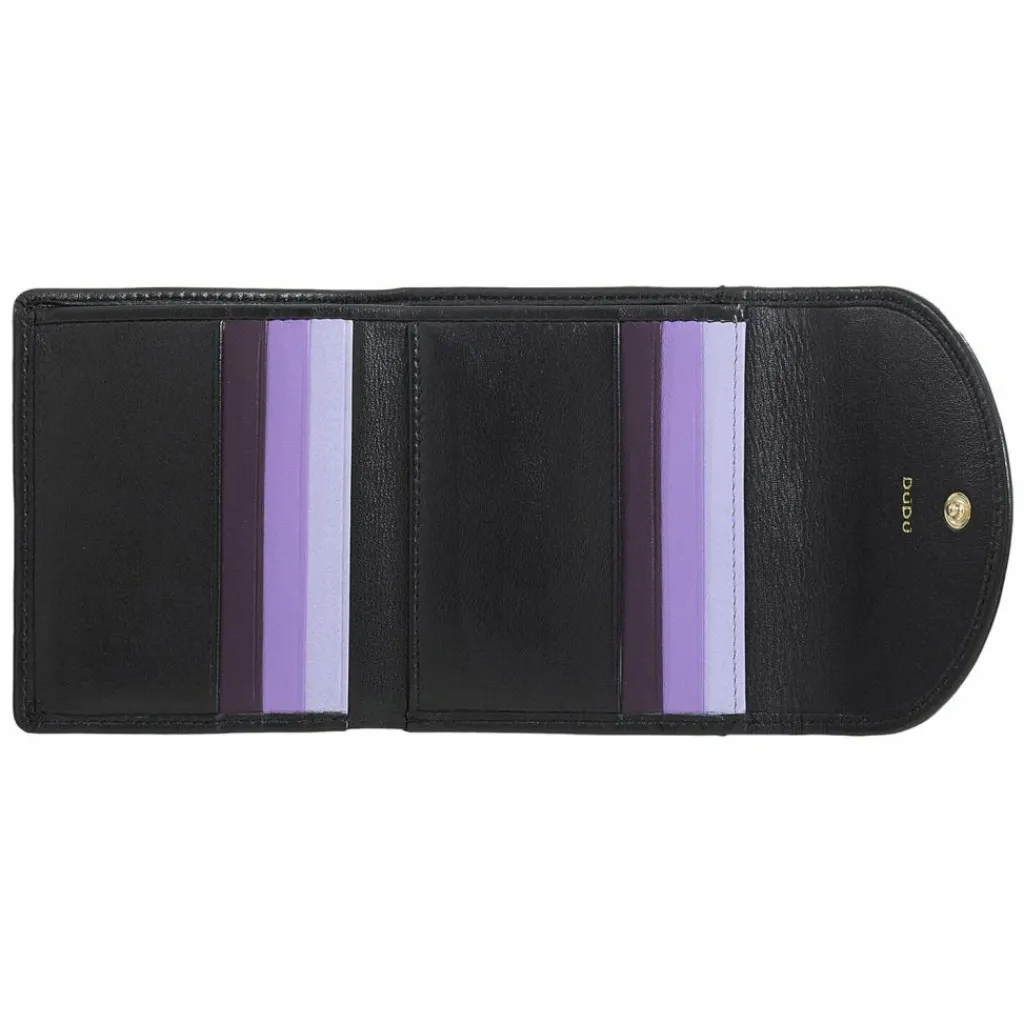 DuDu Damengeldbörsen Querformat<Malaita Geldbörse Leder 11 cm black-lavander