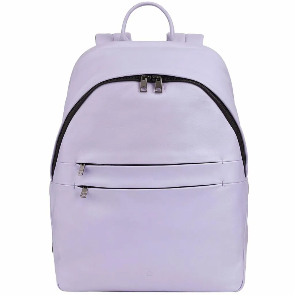 DuDu Lederrucksäcke|Daypacks<New York Daypack Leder 41 cm Laptopfach provence lilac