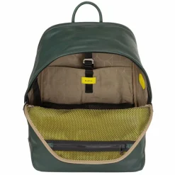 New DuDu New York Daypack Leder 41 cm Laptopfach mangrove