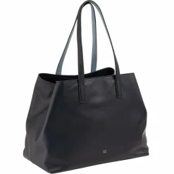 DuDu Pauline Shopper Tasche Leder 36 cm navy